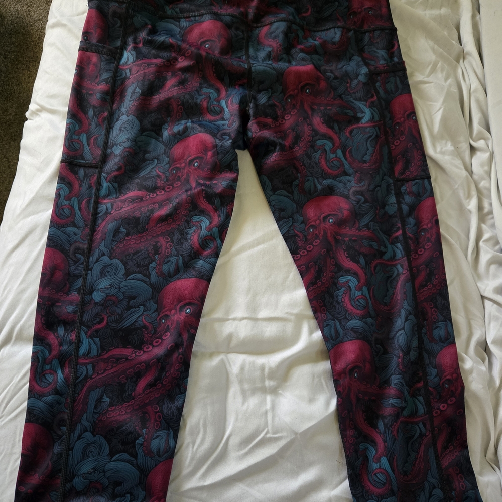Constantly Varied Gear Octopus Leggings - Pink and Blue